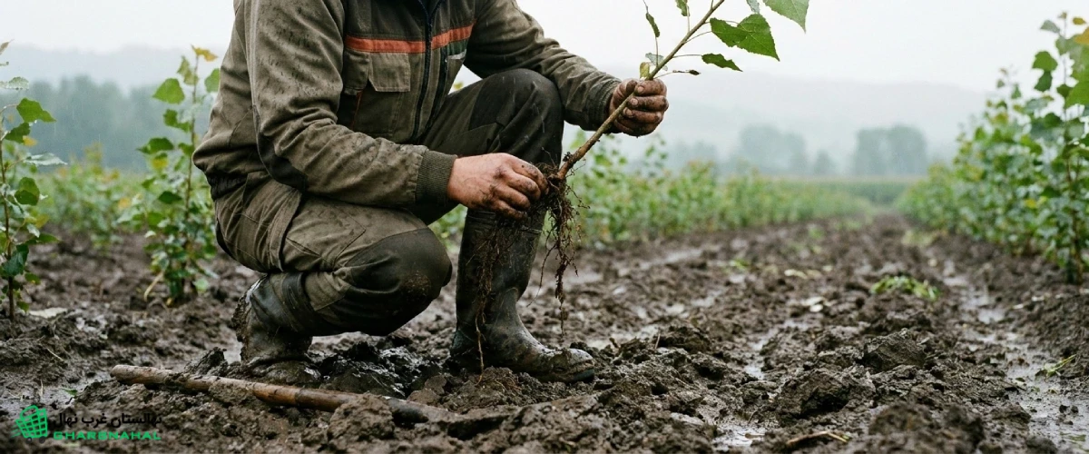 بررسی سازگاری نهال صنوبر با خاکهای مرطوب 🌳💧